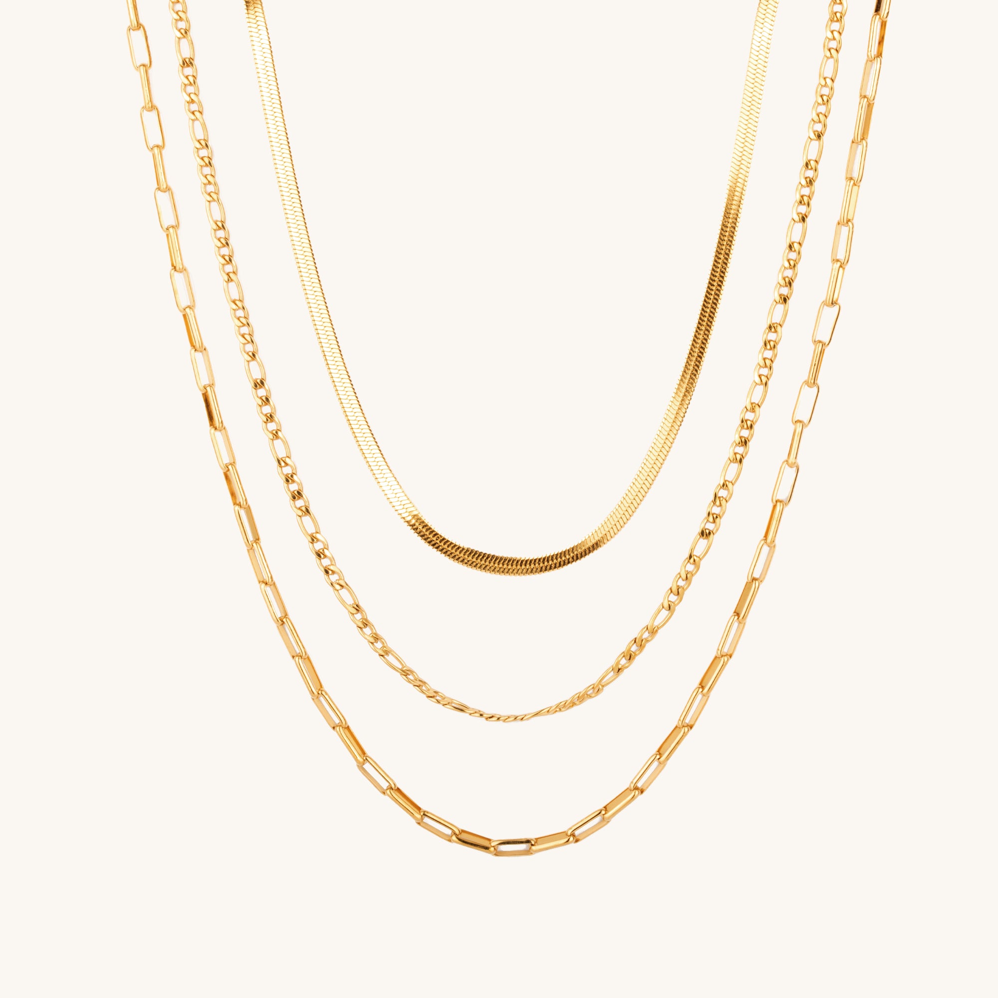 Triple Chain Pendant Necklace