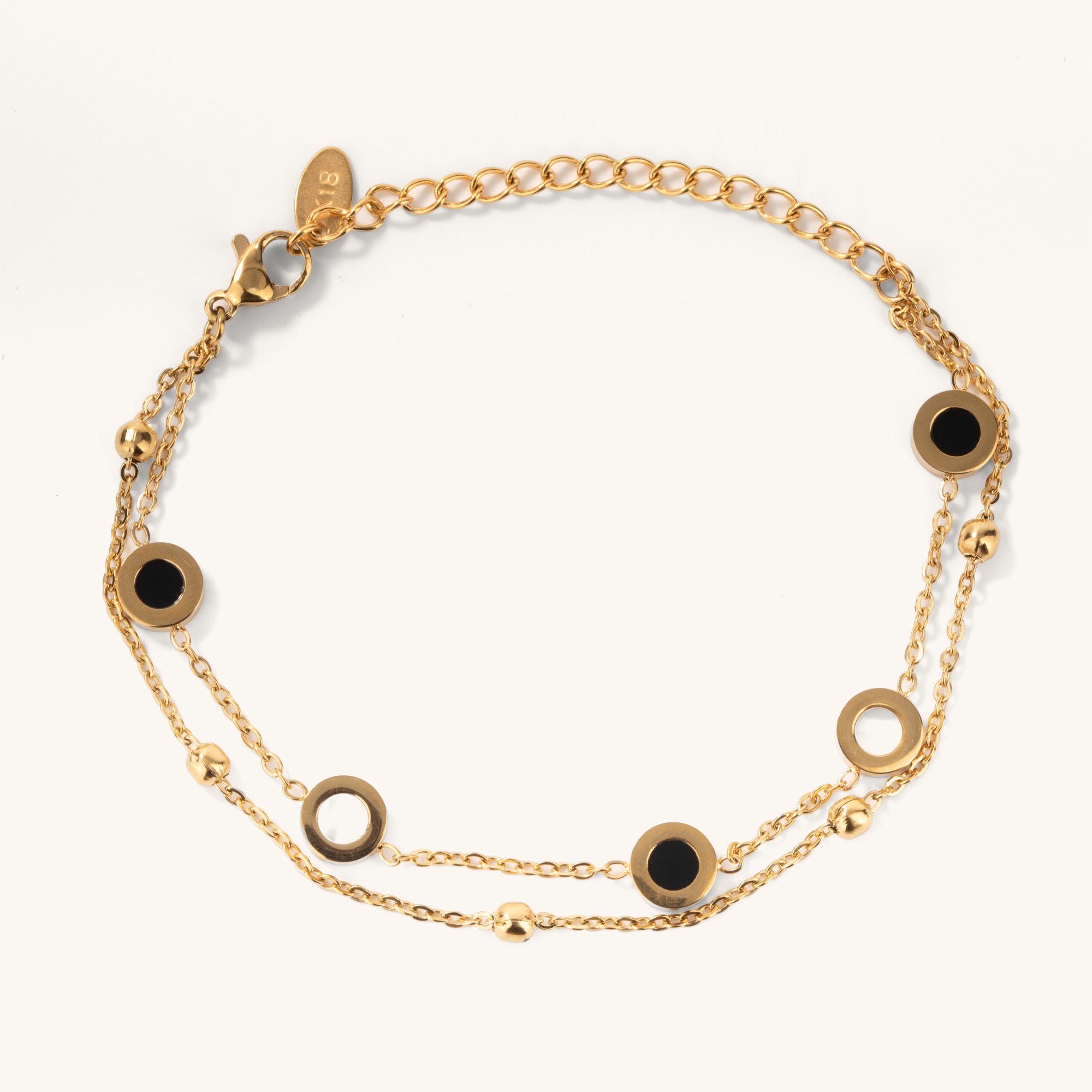 Dual Tone Circle Bracelet