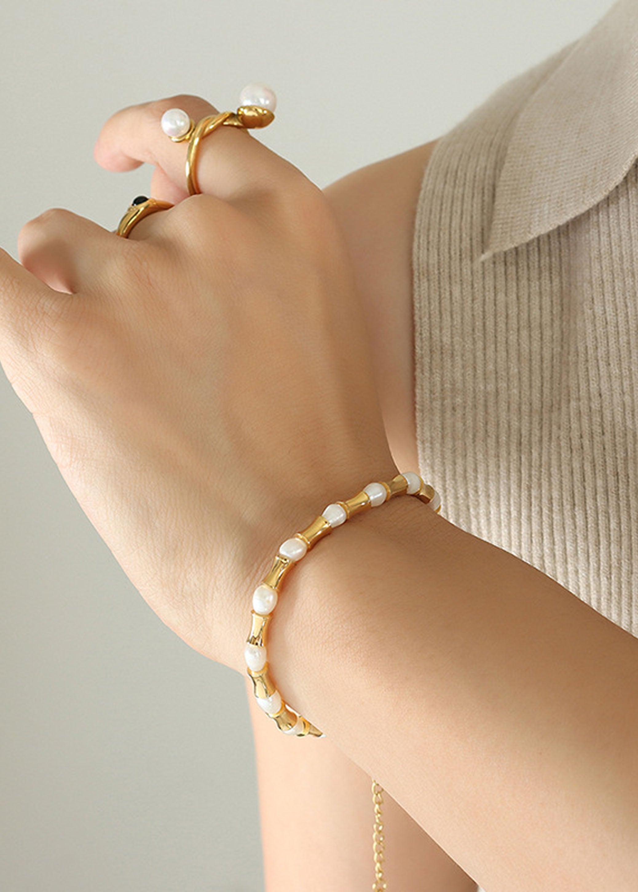 Serene Bamboo Bloom Bracelet