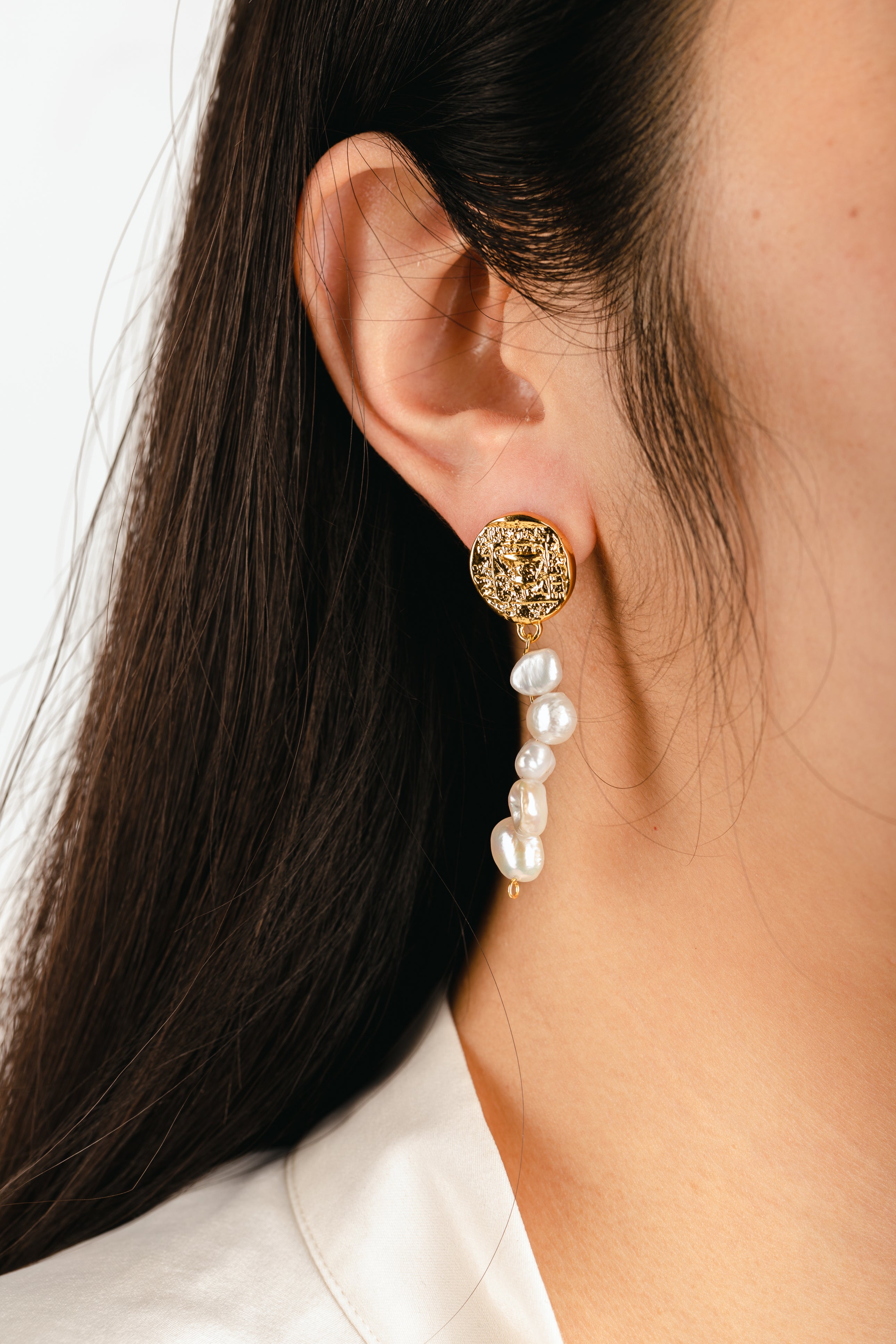 Noble Pearl Drop Earrings