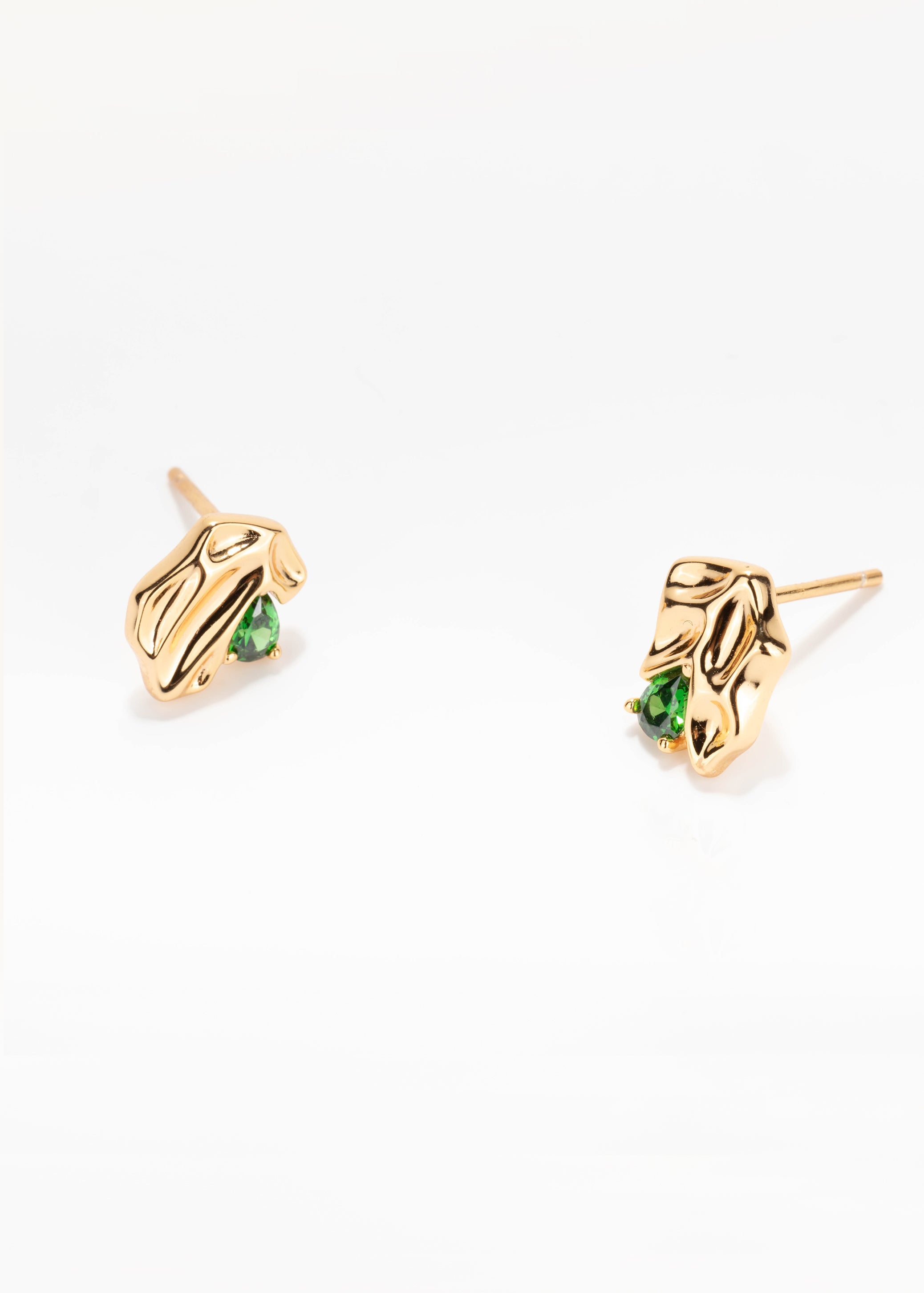 Green Leaf Earrings