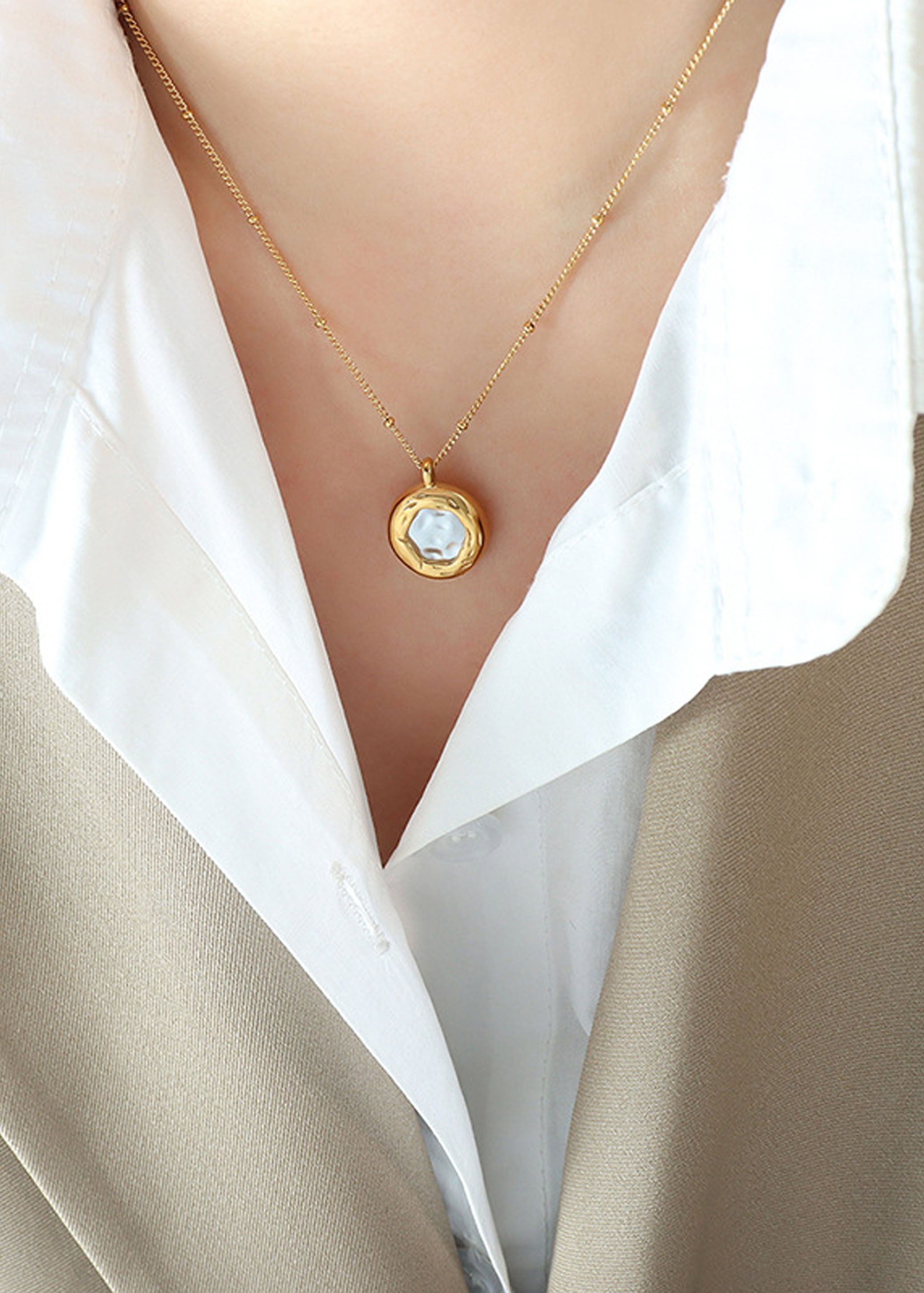 Lunar Seashell Necklace