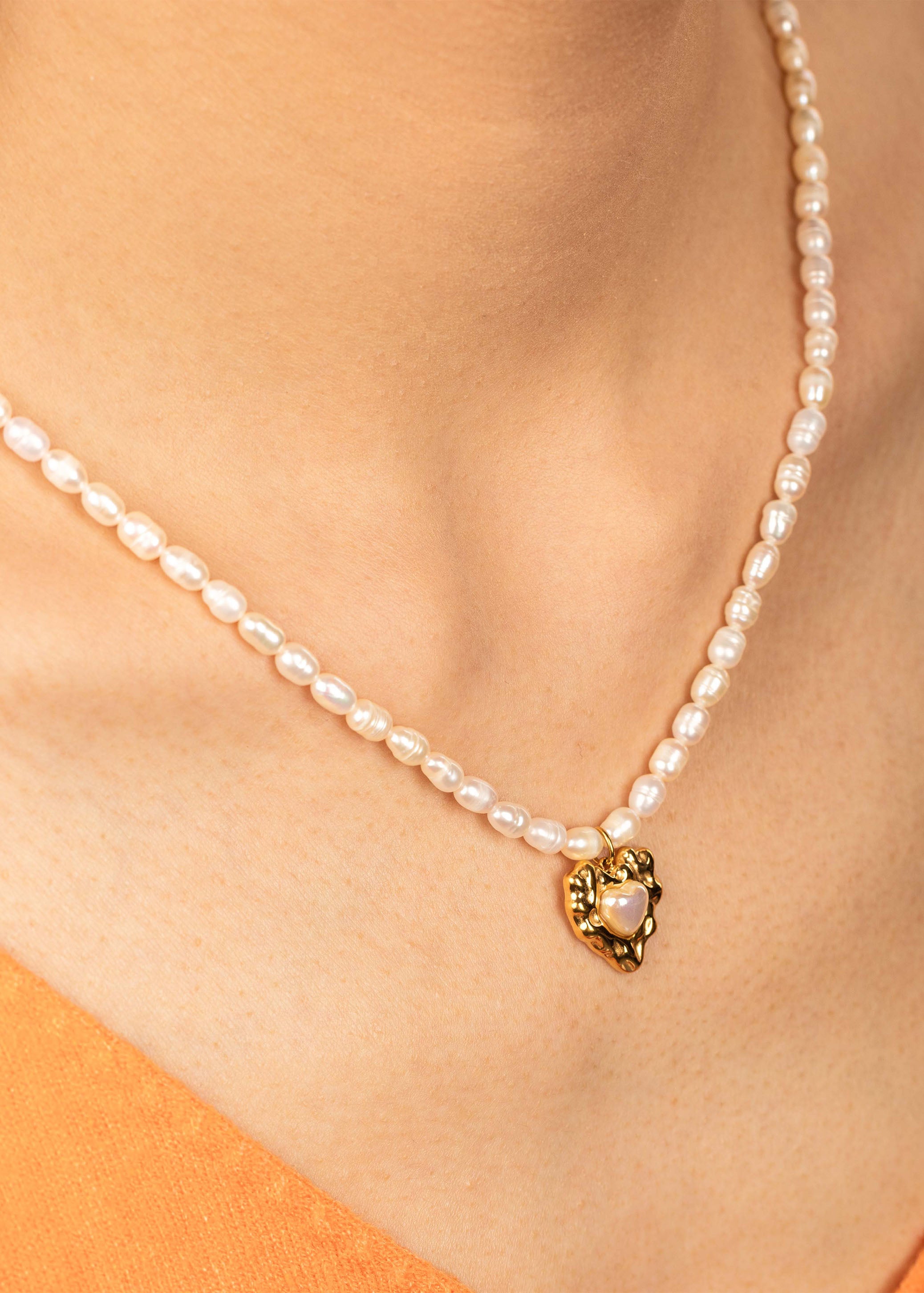 Heartfelt Pearl Necklace