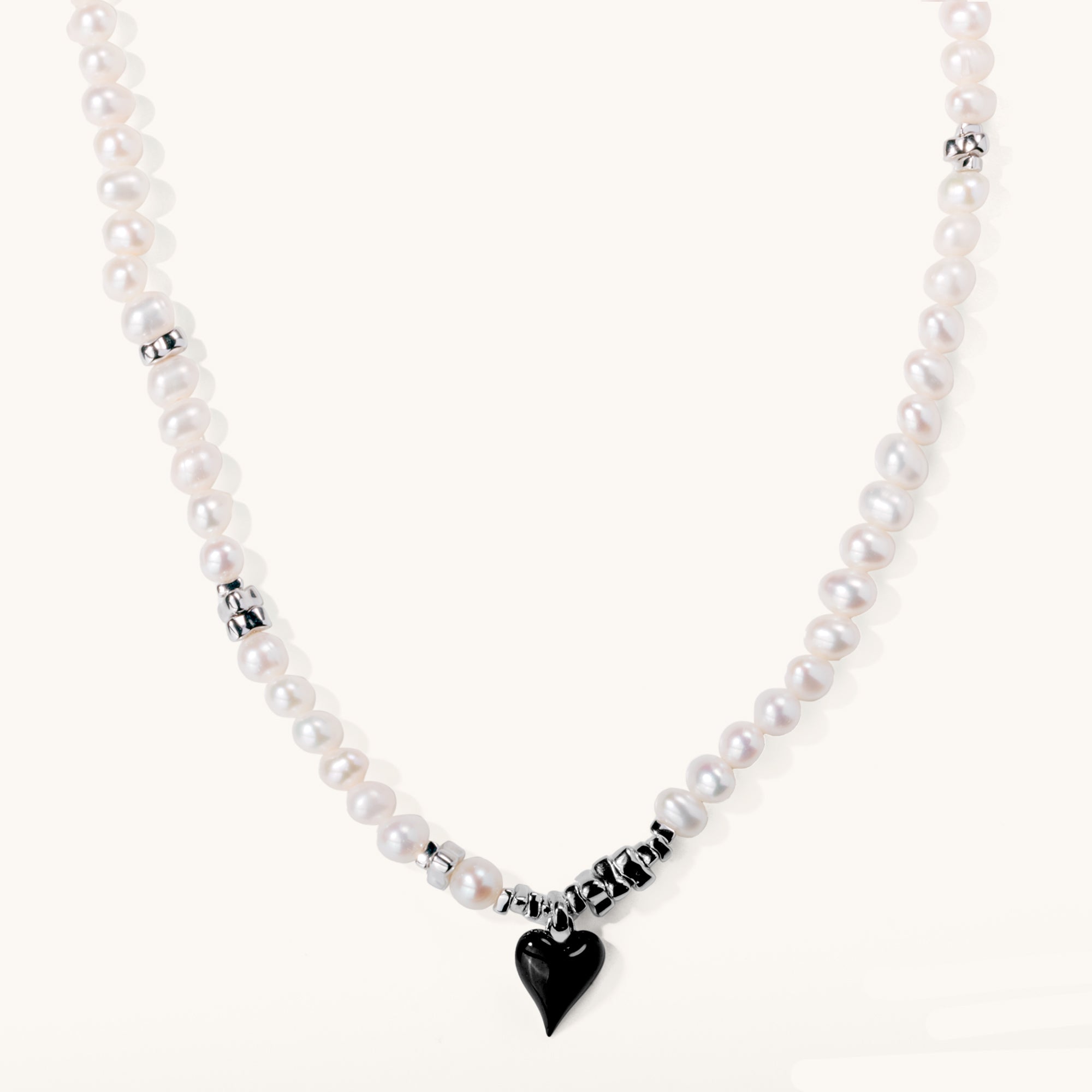 Sincere Heart Silver Charm Necklace