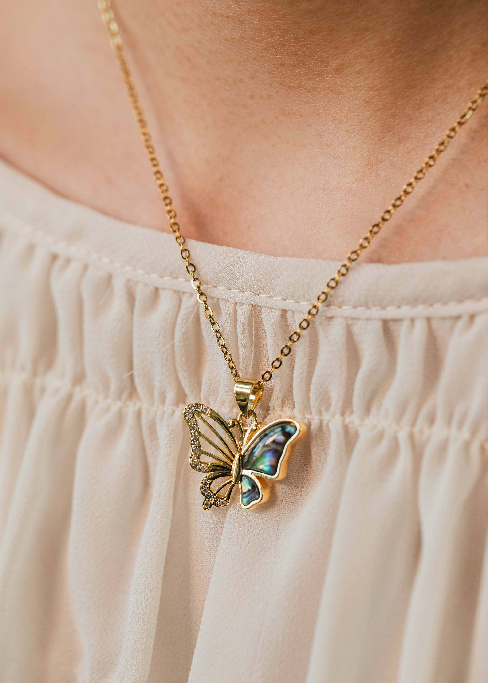 Aurora Butterfly Necklace