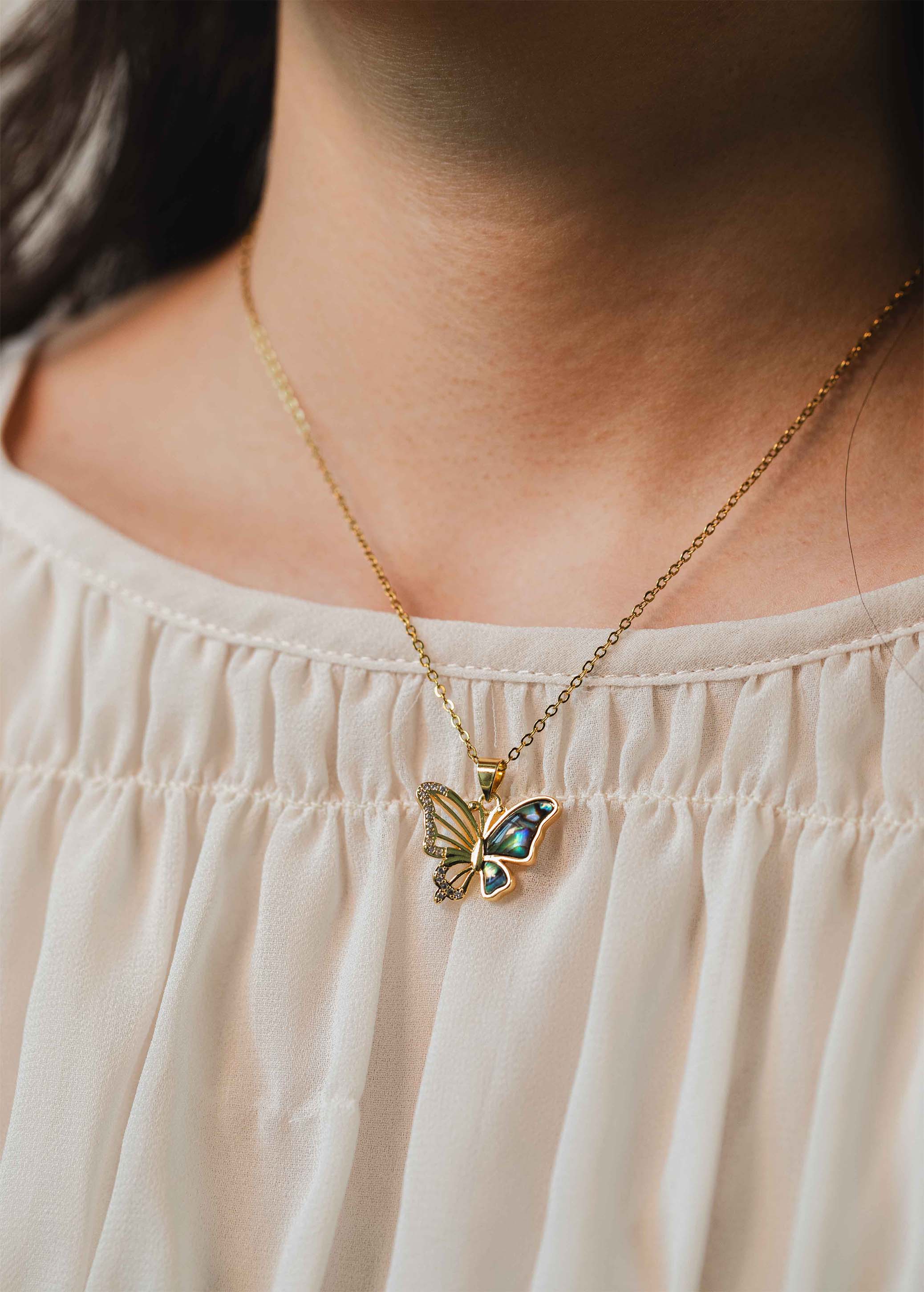 Aurora Butterfly Necklace