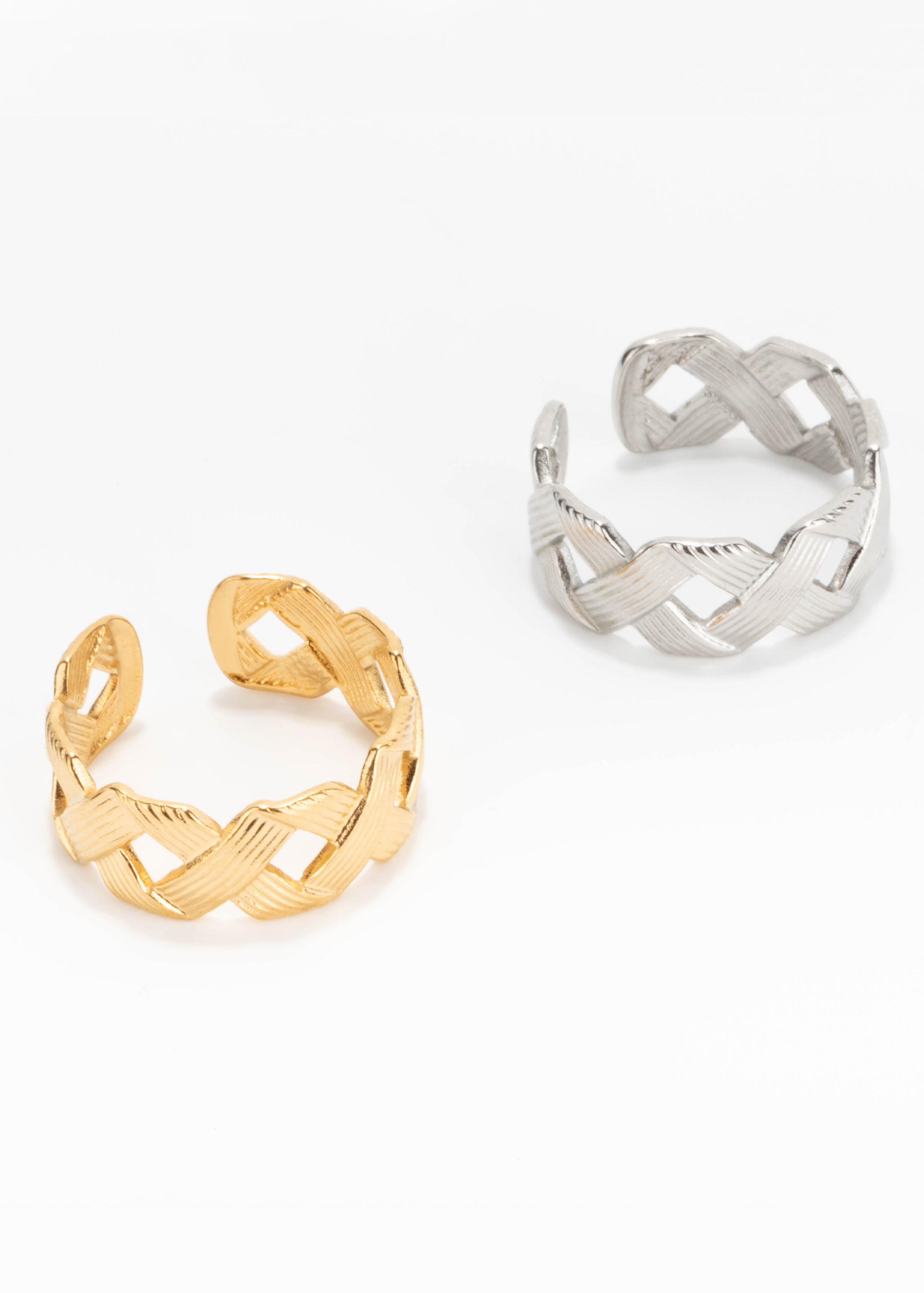 Golden Eternal Knot Ring