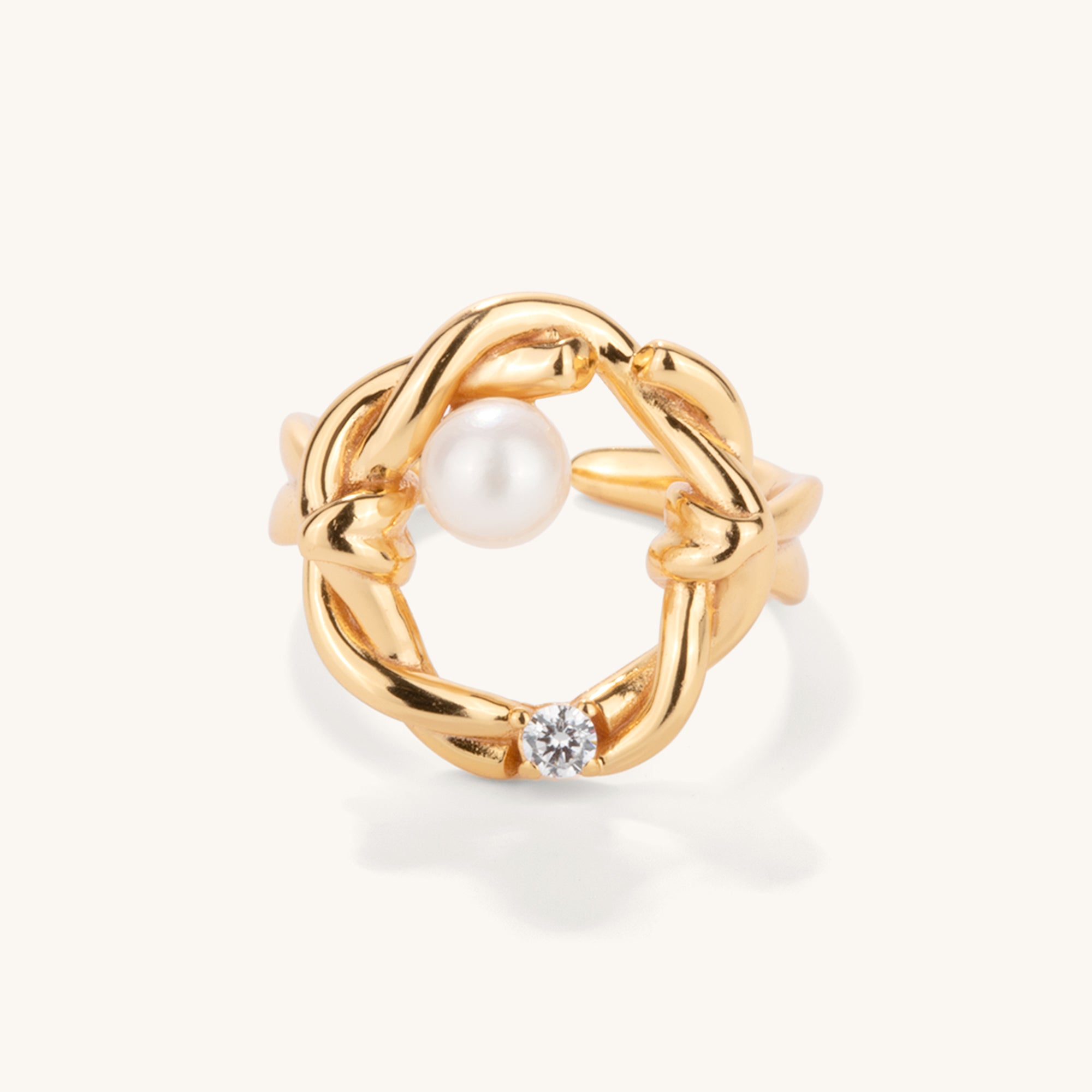 Duo Pearl Delight Ring