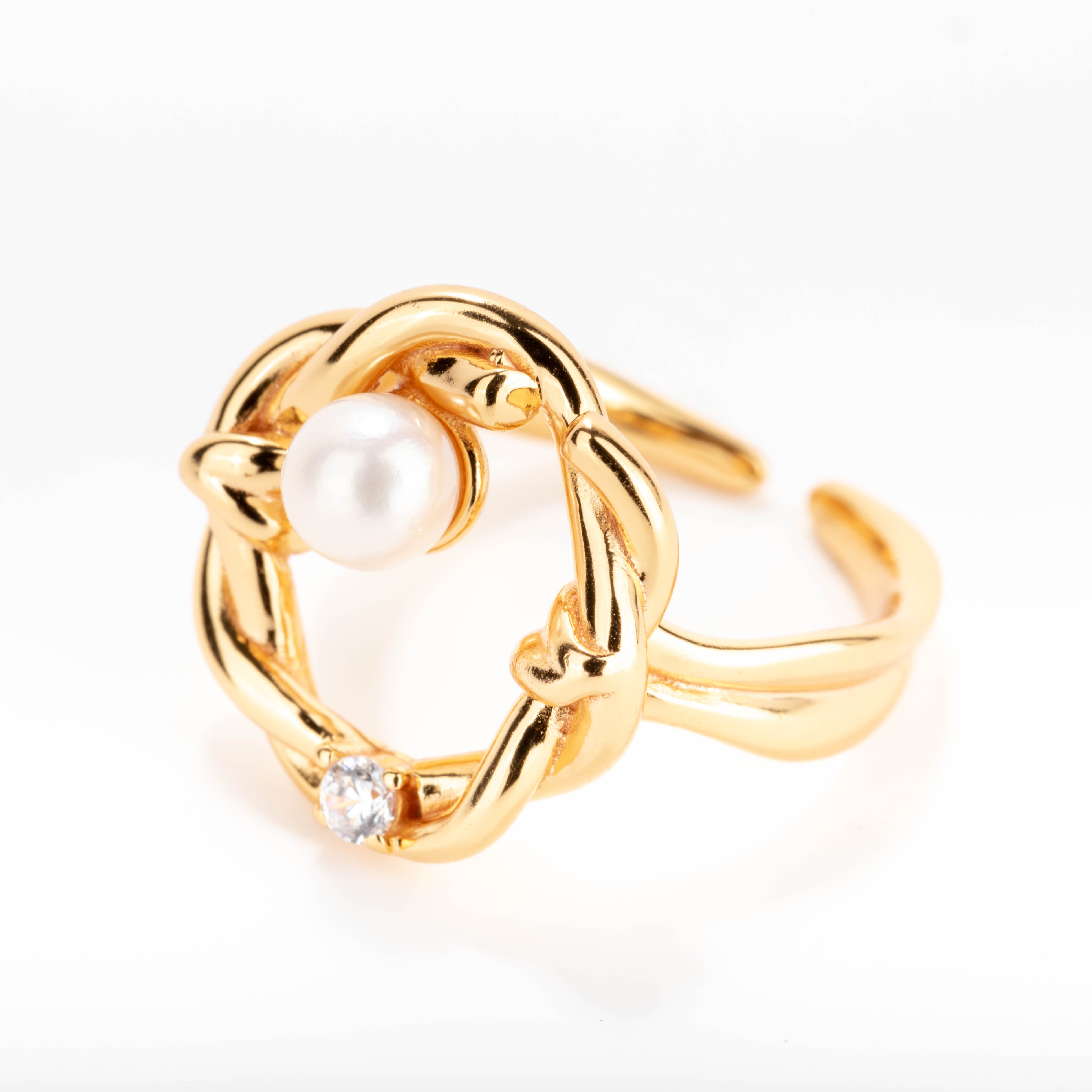 Duo Pearl Delight Ring