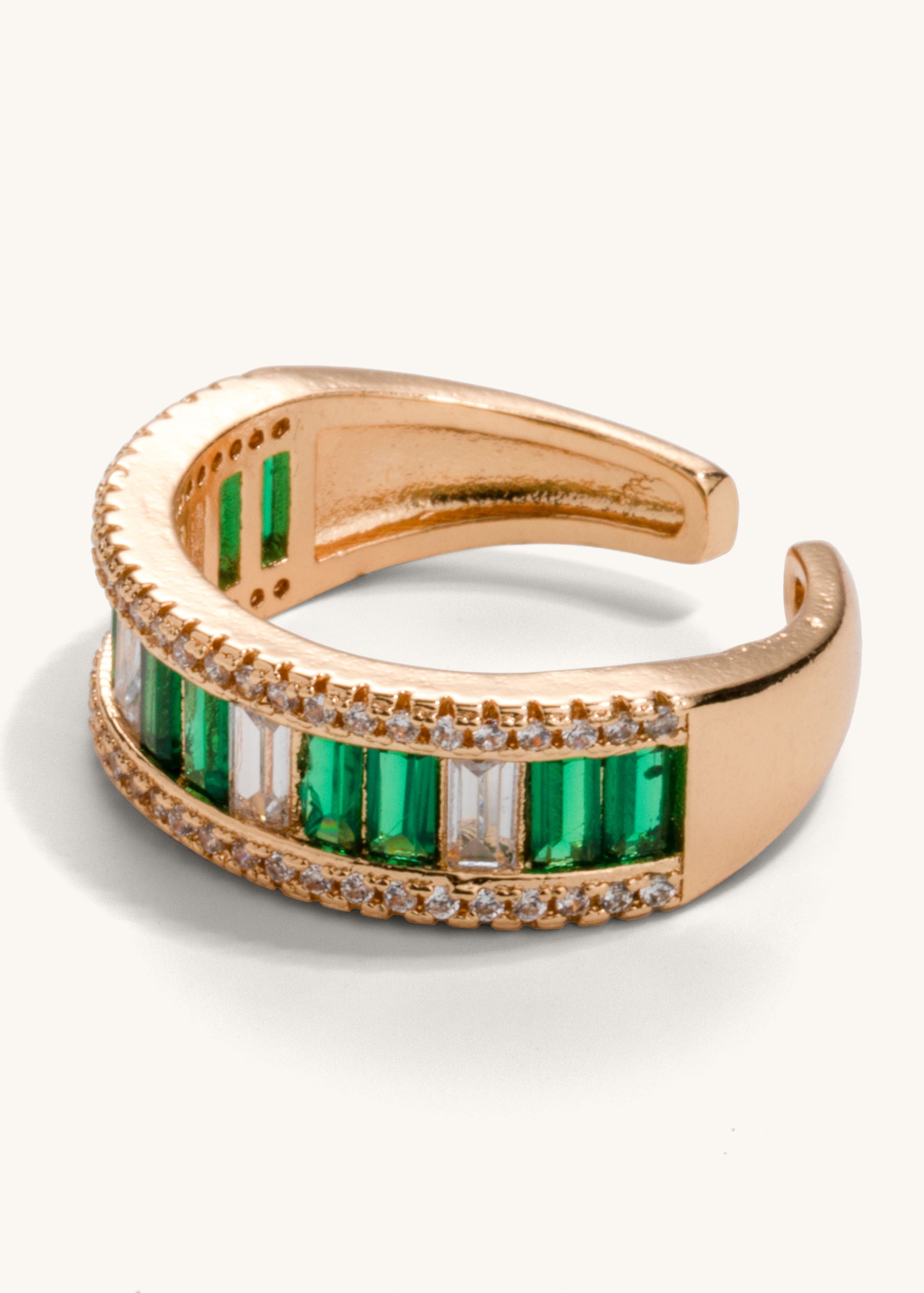 Emerald Cascade Ring