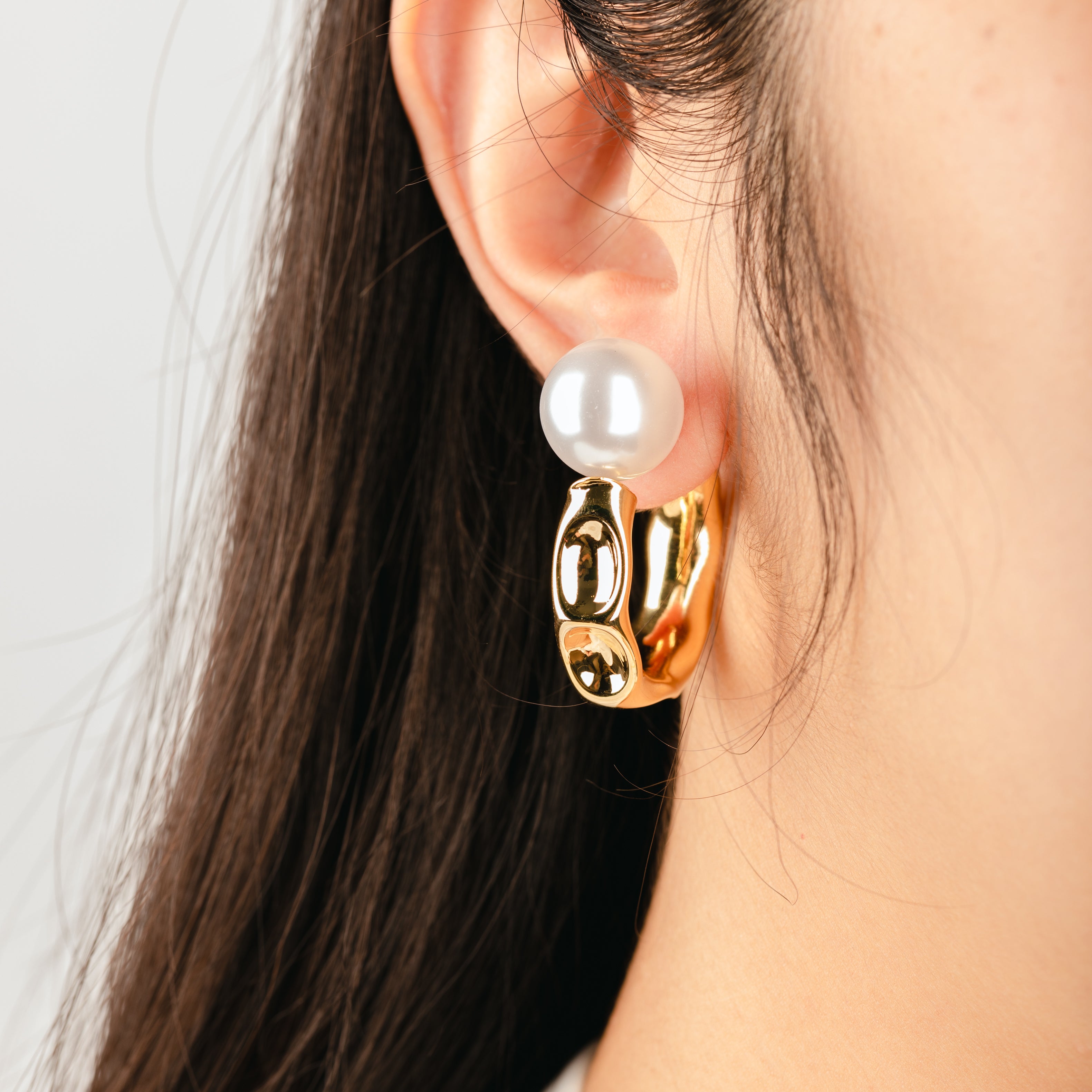 Golden Lunar Eclipse Earrings